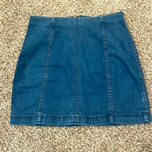 Free People denim skirt